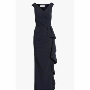 Chiara Boni La Petite Robe Sozen Cascade Ruffle Sleeveless Gown